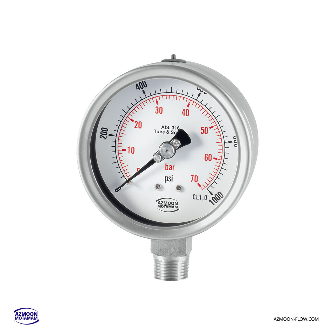 33 گیج فشار تمام استیل AZP-180